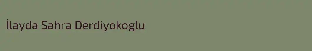 İlayda Sahra Derdiyokoglu